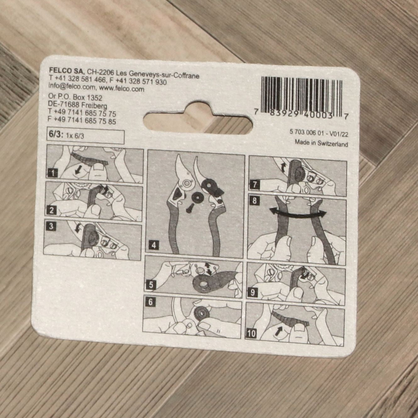 フェルコ 剪定ばさみ用替え刃 6/3 - Felco Cutting Blade 6/3