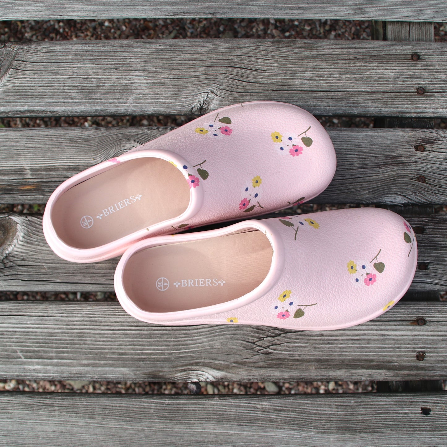 花柄ガーデニングスリッポン(23.0-23.5cm)-Posie comfi clog size 4