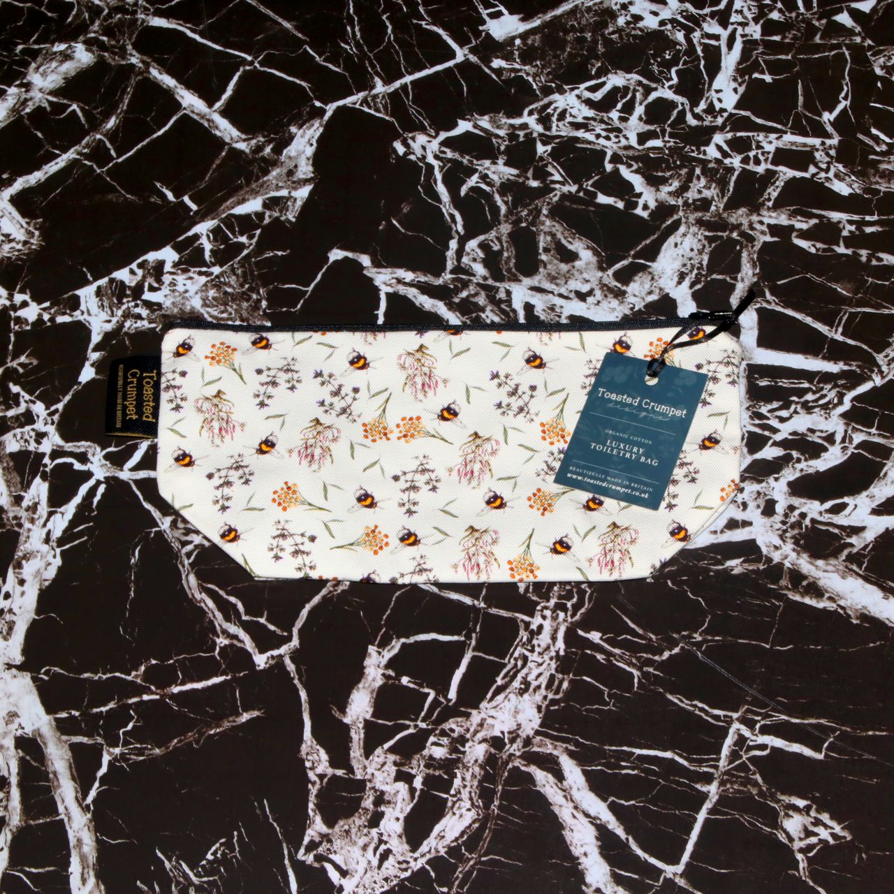 ビー ハニーサックル コスメティック バッグ - Bee & Honeysuckle Cosmetic Bag
