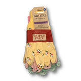 花柄ガーデニンググローブ（花束） コットングリップ 3組セット - Cotton grip posie glove triple pack