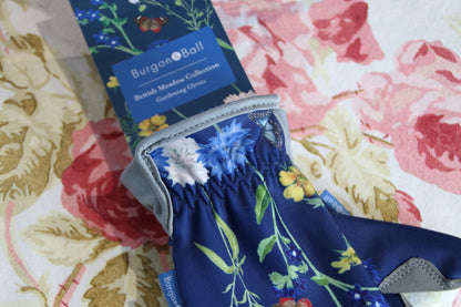 Burgon＆Ball社 ガーデニンググローブ 蝶とフラワー - RHS British Meadow Gloves