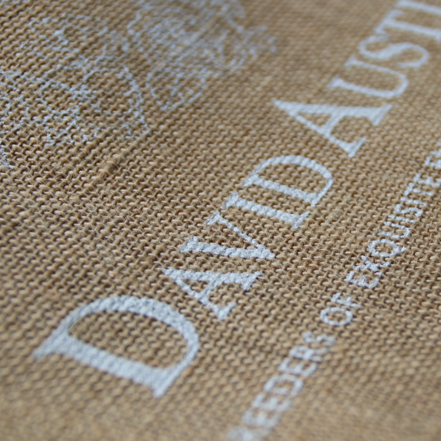 デビッド・オースチン ジュートバッグ - David Austin Jute Shopper Bag