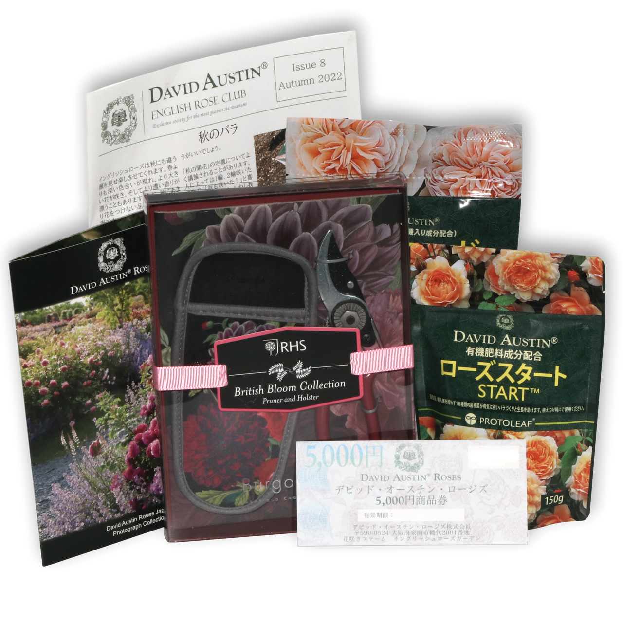 デビッド・オースチンイングリッシュローズクラブ 1年間 (SET A/ガーデニングセット) - David Austin English Rose Club Membership 1YR SET A(Gardening Set)