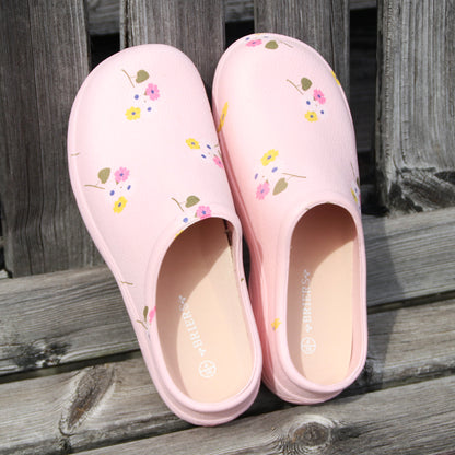 花柄ガーデニングスリッポン（23.0-23.5cm）-Posie comfi clog size 4