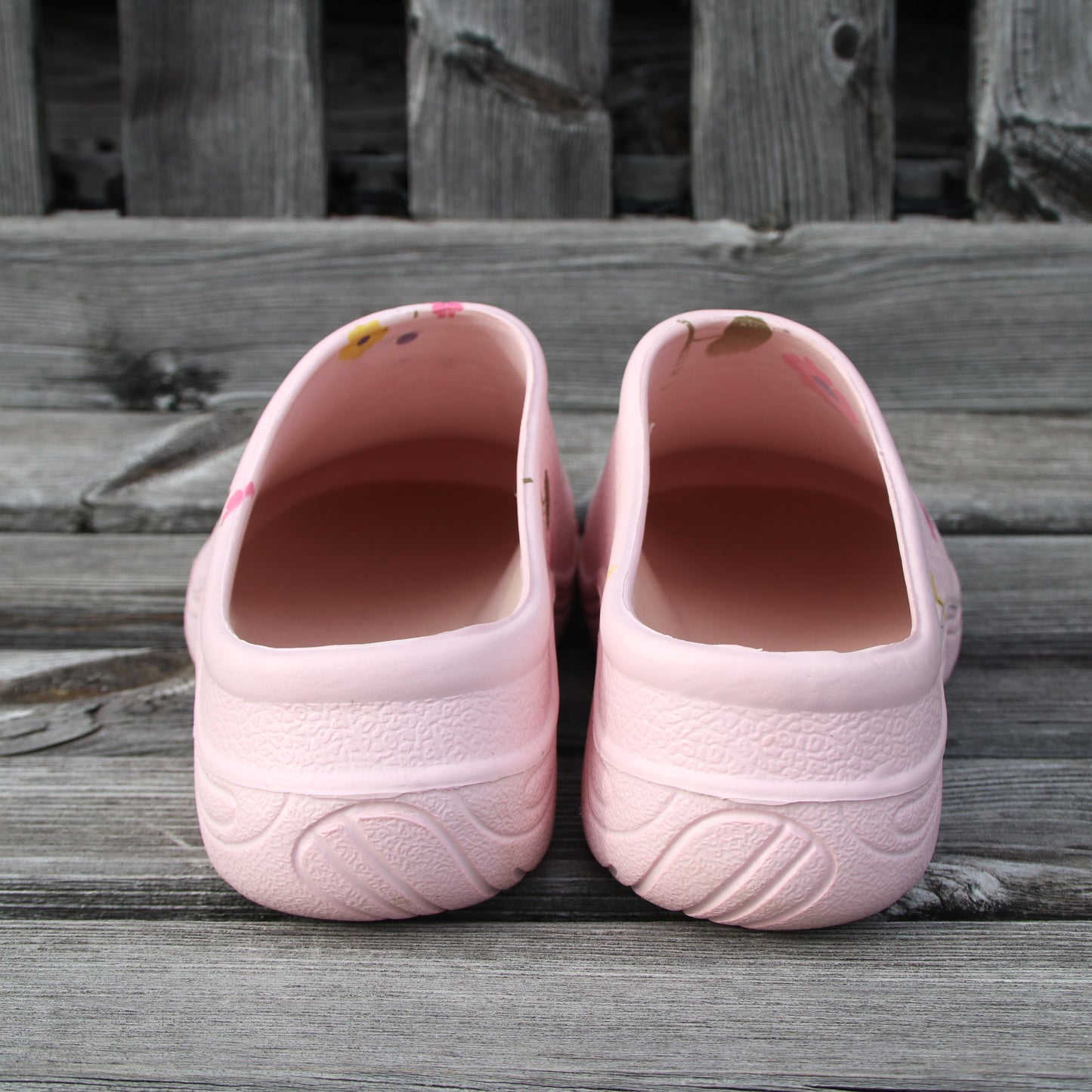 花柄ガーデニングスリッポン（23.0-23.5cm）-Posie comfi clog size 4