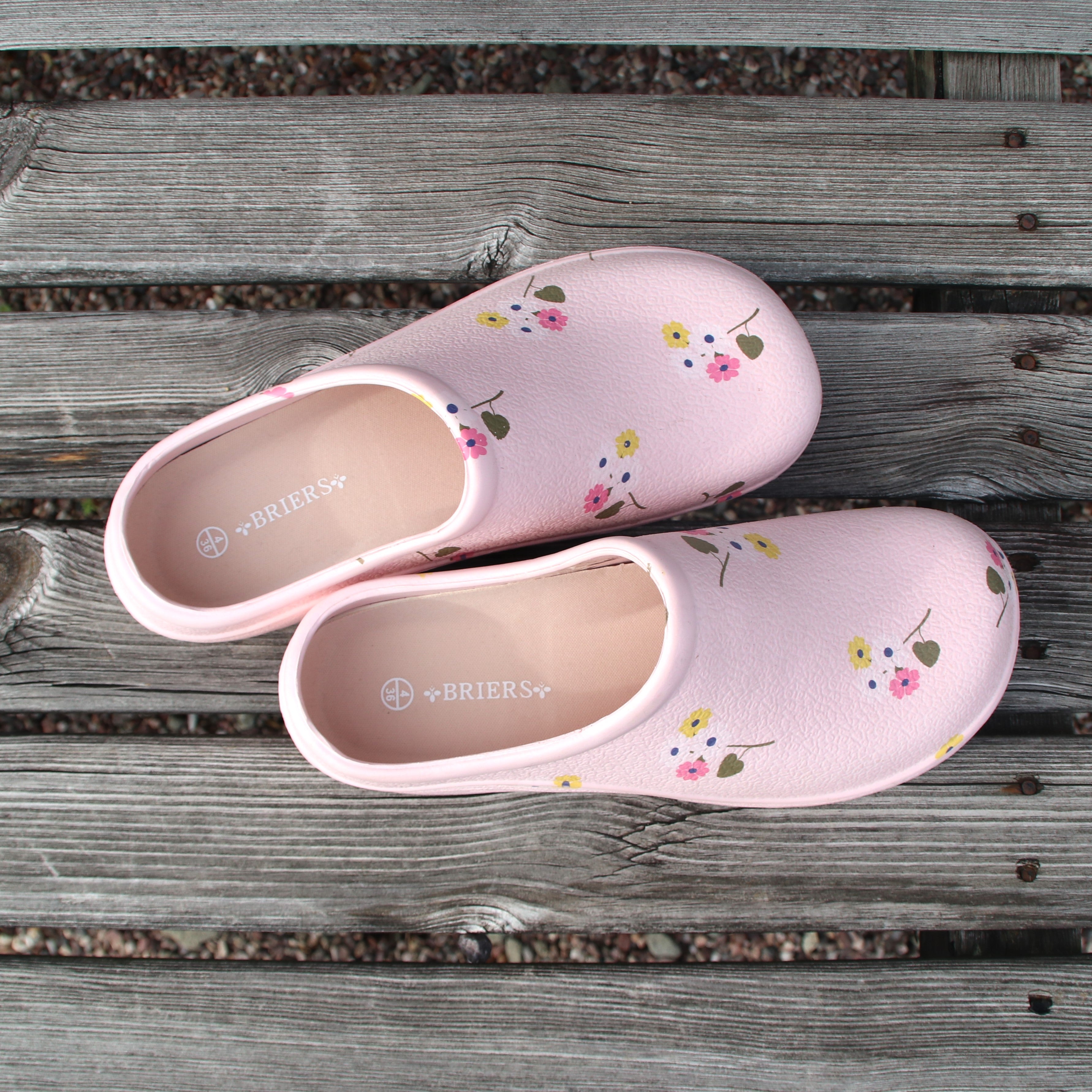 花柄ガーデニングスリッポン（23.0-23.5cm）-Posie comfi clog size 4