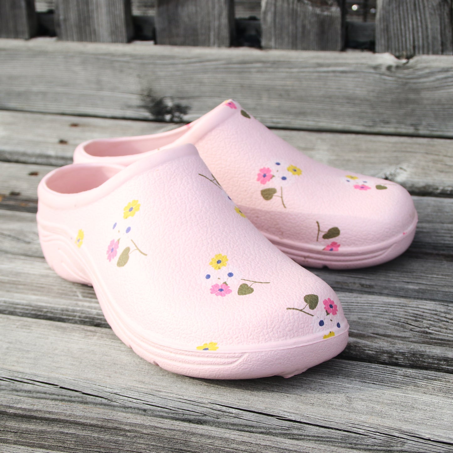 花柄ガーデニングスリッポン（23.0-23.5cm）-Posie comfi clog size 4