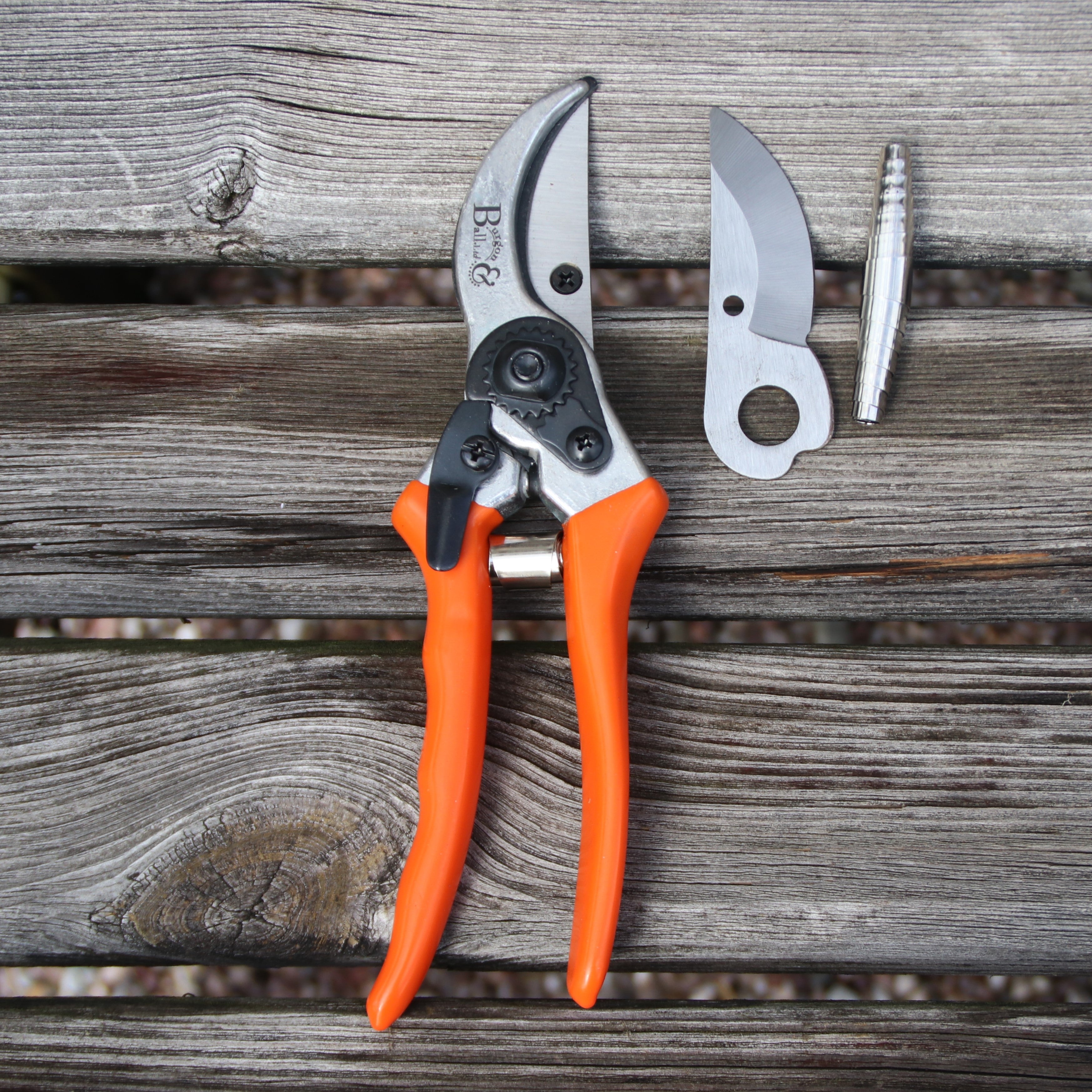 Burgon＆Ball社 剪定鋏 はさみ 替刃付 オレンジ - Rhs bypass secateur