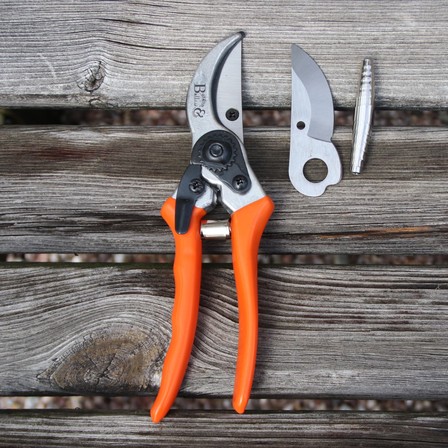 Burgon＆Ball社　剪定鋏　はさみ　替刃付　オレンジ - Rhs bypass secateur