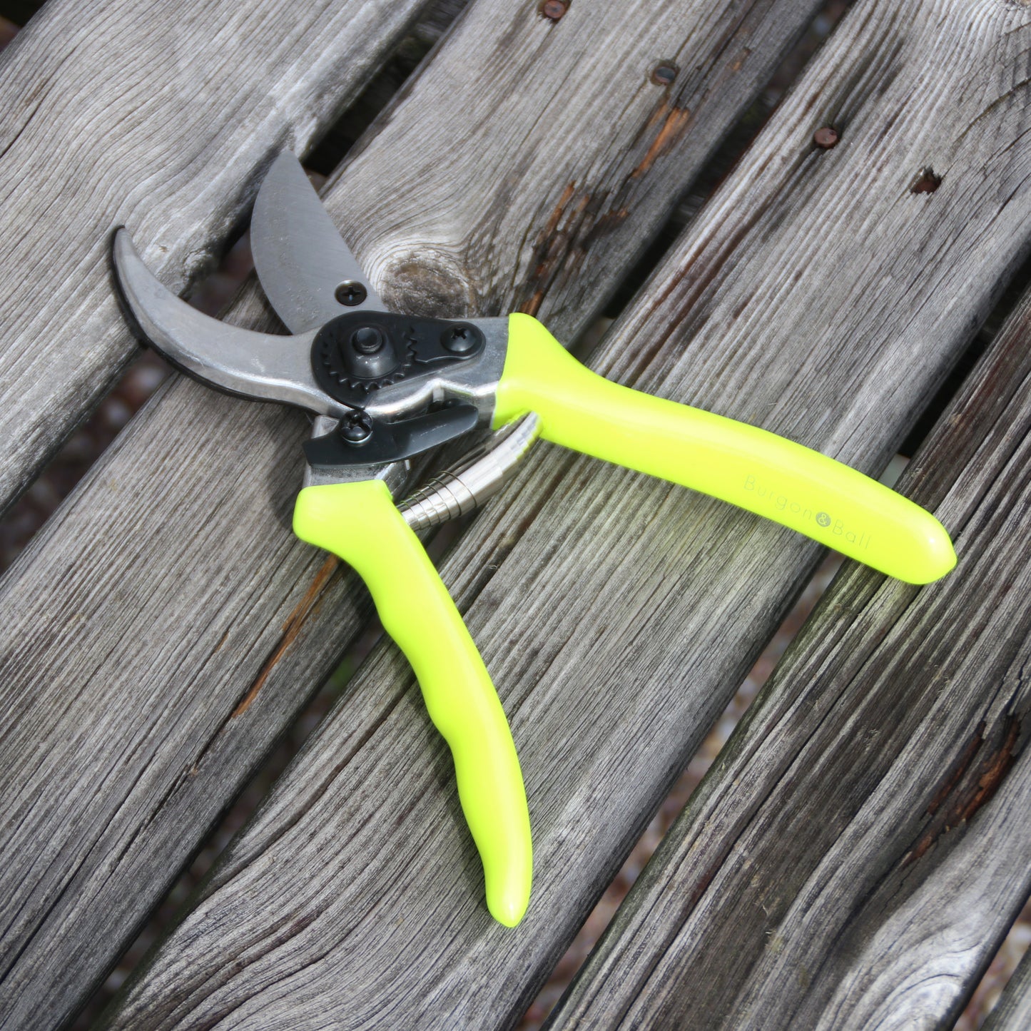 Burgon＆Ball社 剪定ばさみ 蛍光イエロー - Florabrite yellow bypass secateurs