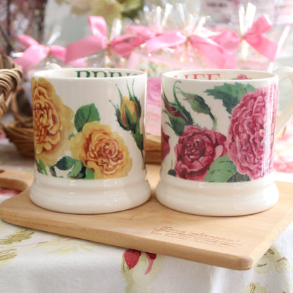 プリントマグカップ（エマ・ブリッジウォーター）- Emma bridgewater rose 1/2 pint mug