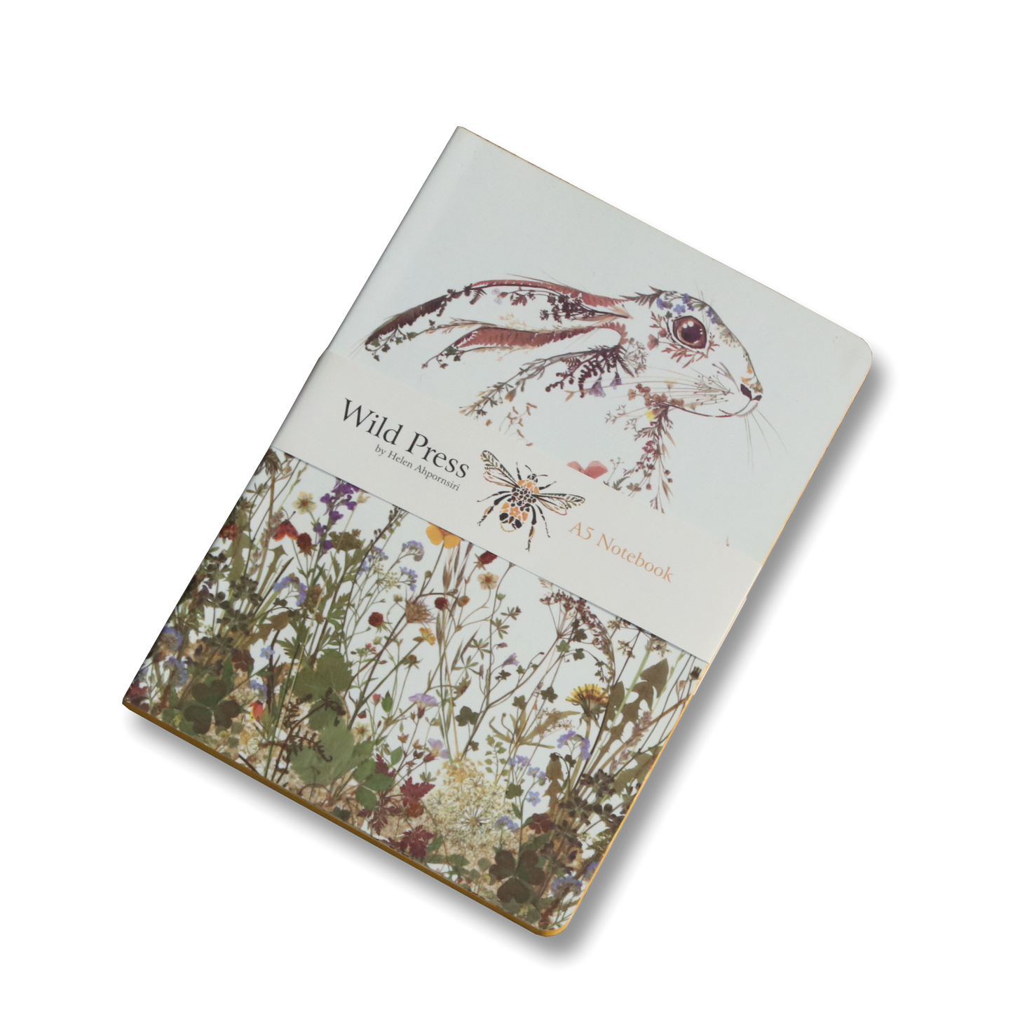 ワイルドプレス ワイルドフラワー ヘア A5 ラグジュアリーノートブック - Wild press Wildflower Hare A5 luxury notebook