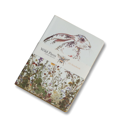 ワイルドプレス ワイルドフラワー ヘア A5 ラグジュアリーノートブック - Wild press Wildflower Hare A5 luxury notebook