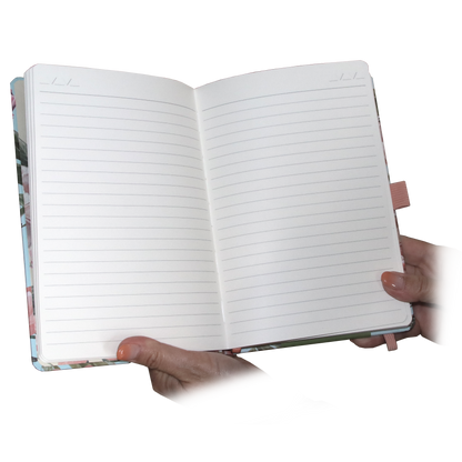 バタフライ＆ローズ A5 ノートブック - Butterflies & roses A5 notebook