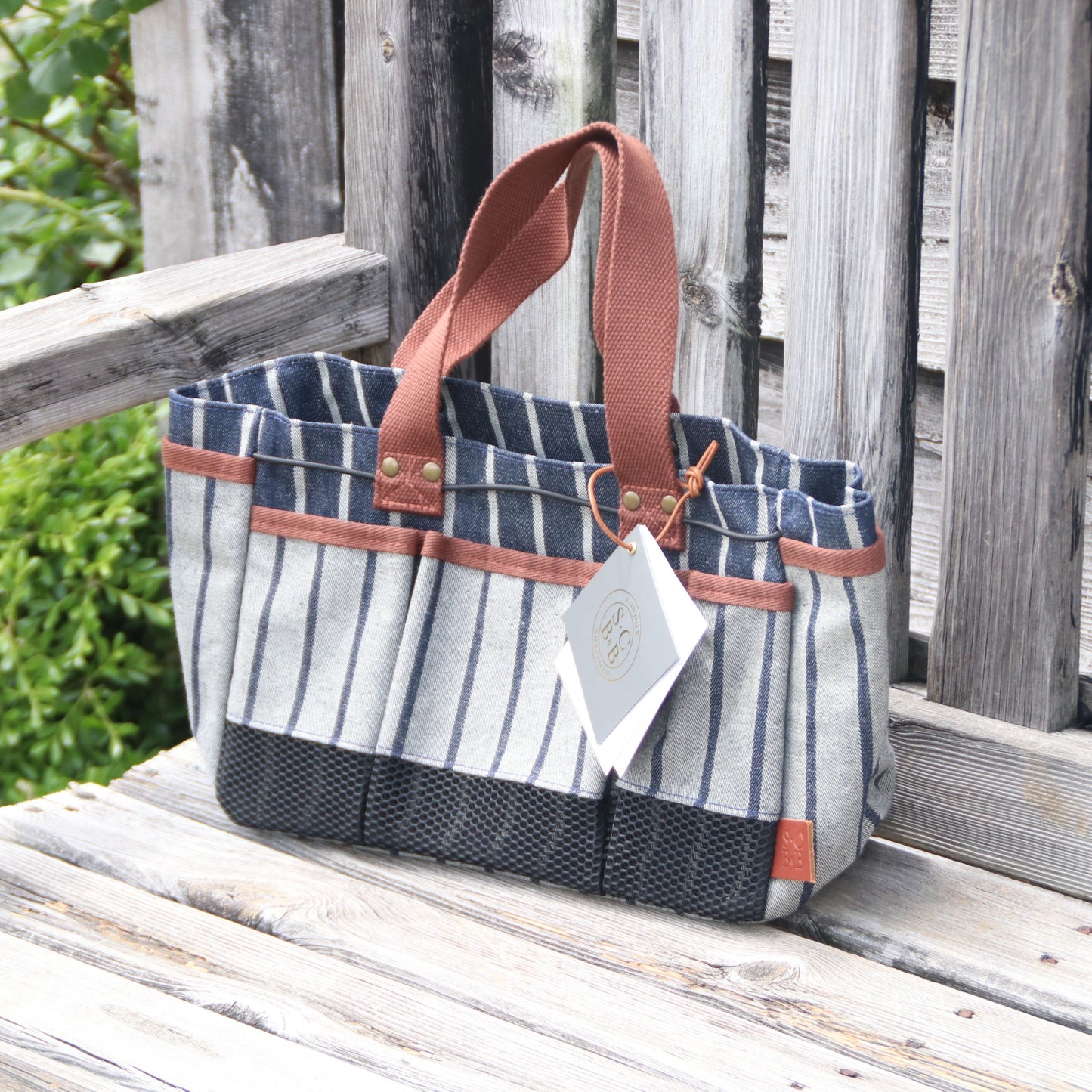 ソフィー・コンラン ツールバッグ ブルーストライプ - Sophie Conran Tool Bag: Blue Stripe