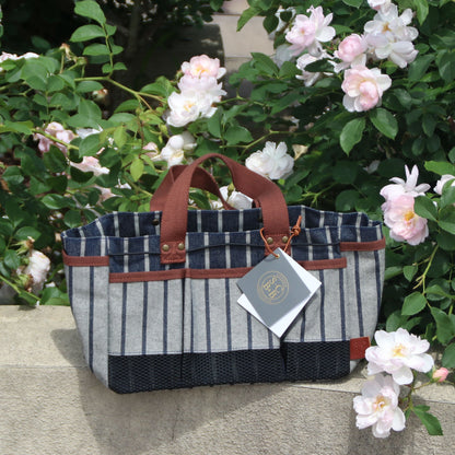 ソフィー・コンラン ツールバッグ ブルーストライプ - Sophie Conran Tool Bag: Blue Stripe