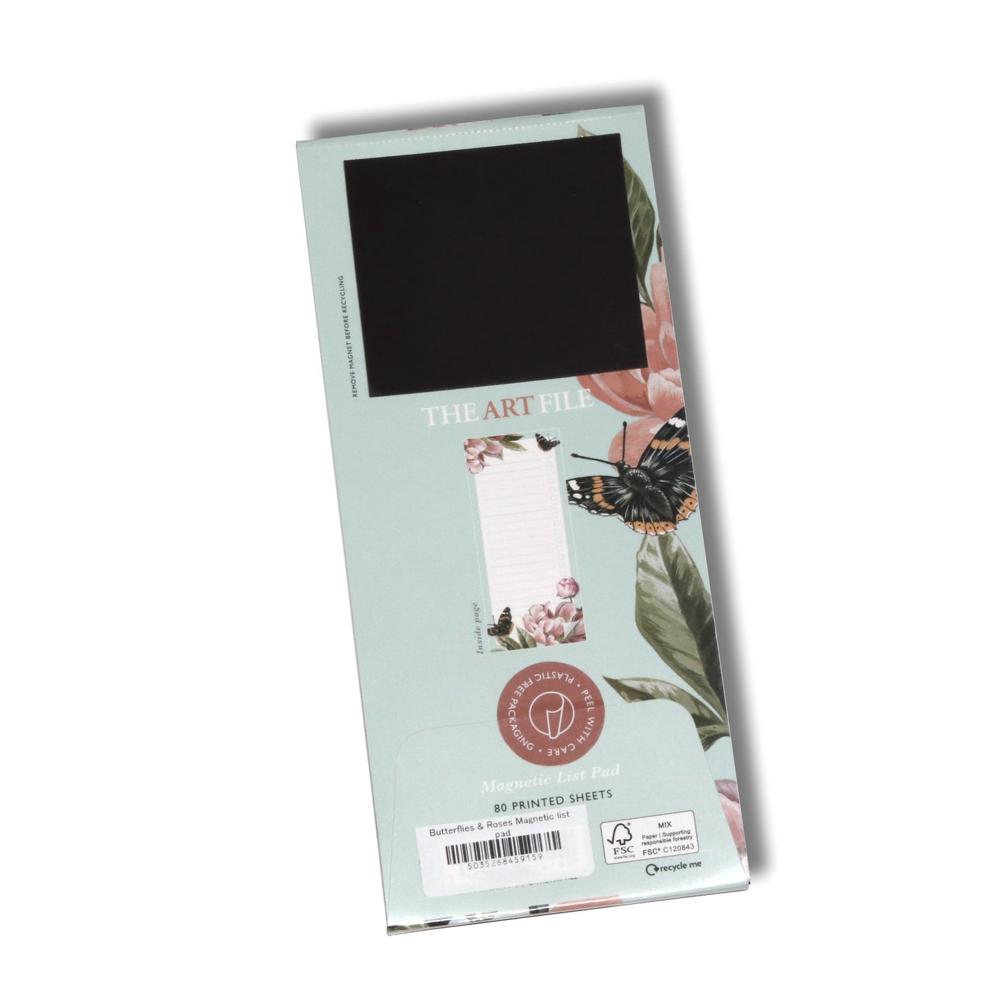 バタフライ＆ローズ マグネティックリストパッド - Butterflies & Roses Magnetic list pad