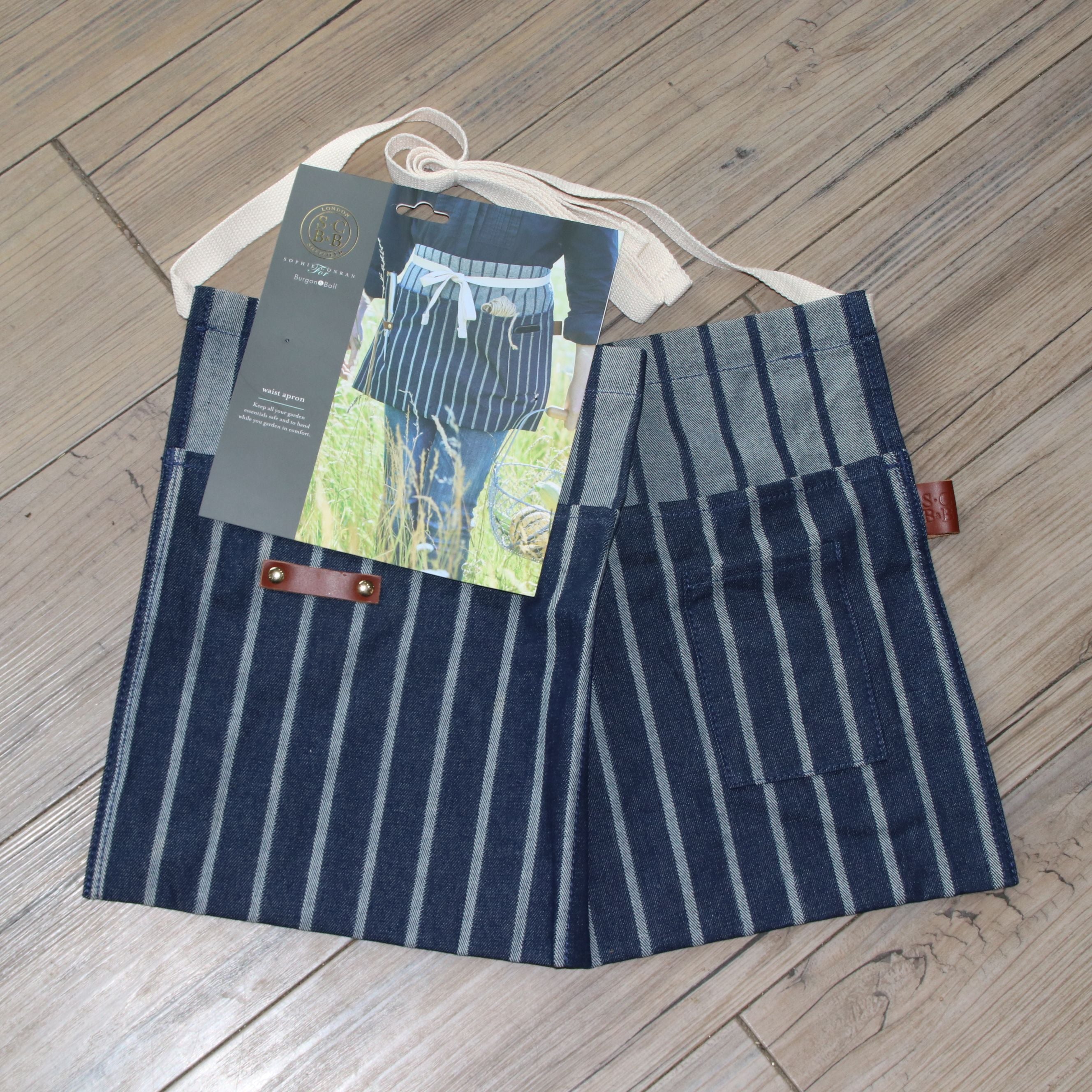 デニム生地ガーデニングエプロン - Sophie Conran Waist Apron Blue