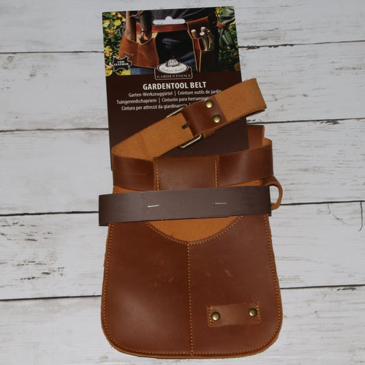 カウハイド ガーデン ベルト ポーチ付き - Cowhide Garden Belt With Pouches