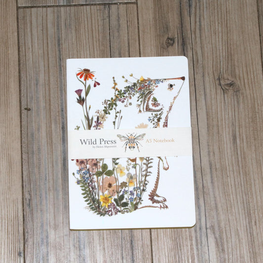 ワイルドプレスガーデンヘッジホッグラグジュアリーA5ノートブック - Wild Press Garden Hedgehog Luxury A5 Notebook