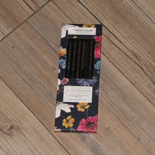 レジェンシー ガーデンズ 6本セットのえんぴつ - Regency Gardens Set Of 6 Pencils