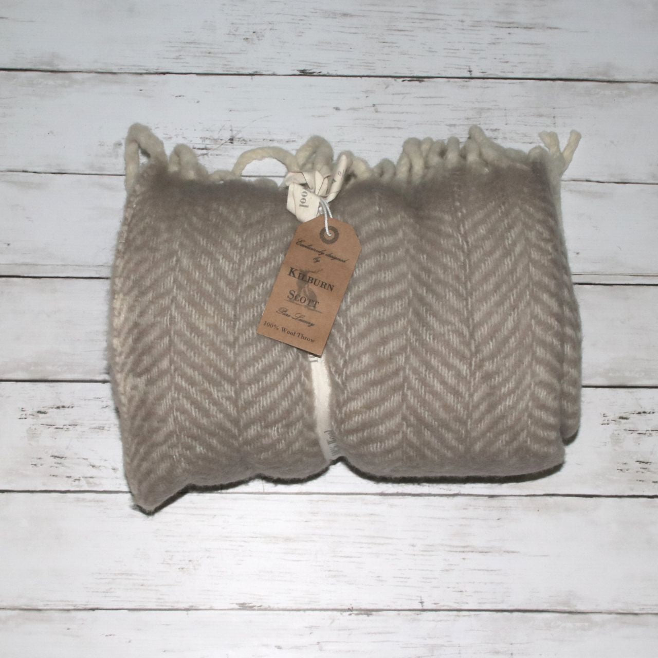 ウール スロー トープ - Wool Throw Taupe