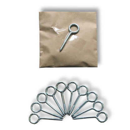 壁面 誘引 ネジ ヒートン アイスクリュー 10個セット - Pack of 10 vine eyes