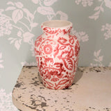 Pink Wallpaper Mustard Vase